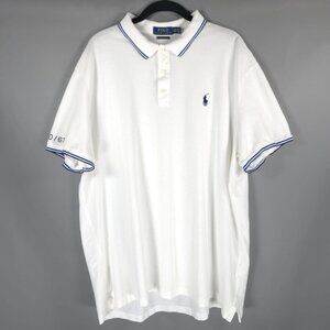 POLO RALPH LAUREN CUSTOM SLIM FIT POLO/67‎ Rubber Pony Logo Mesh Polo Shirt XXL